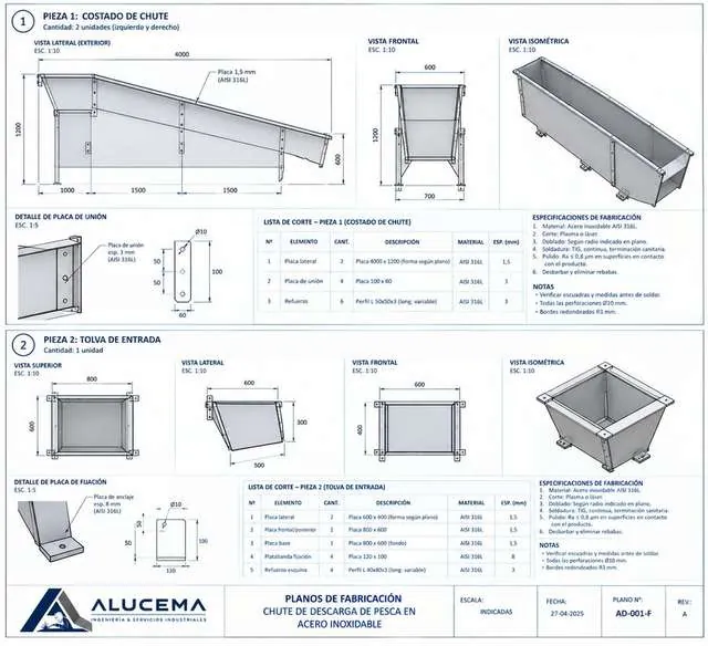 Plano de fabricación